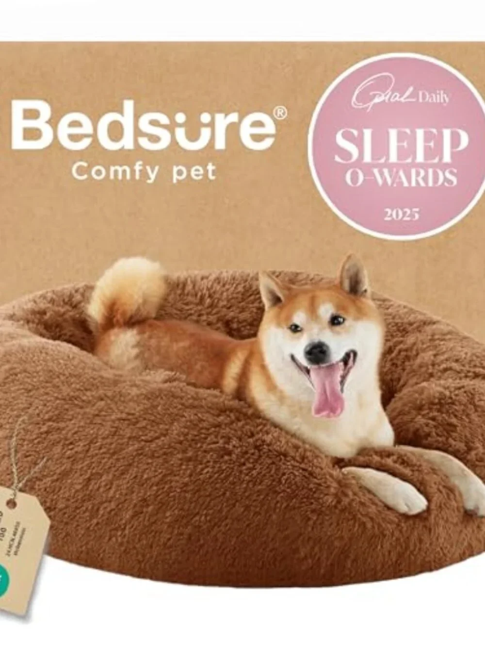 New Calming Dog Bed for Medium Dogs - Donut Washable Medium Pet Bed, 30 inches